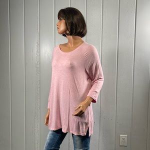 *Honeydew USA Women's Pink Tunic Top Sz L